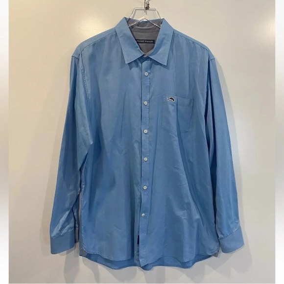Nantucket Whaler Blue Cotton‎ Long Sleeve Oxford Shirt Mens XL (1069) - Picture 1 of 6